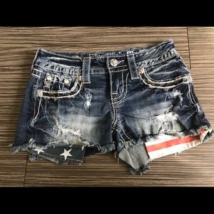 Miss Me American Flag shorts
